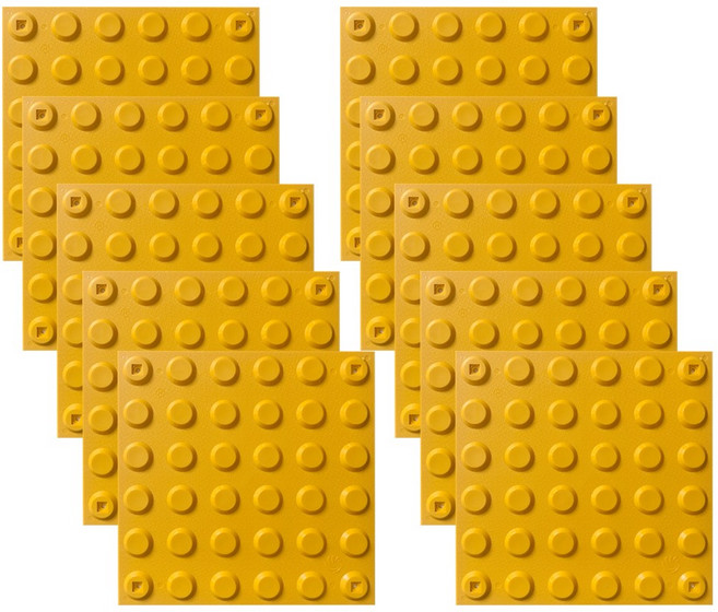 대구점자블럭 ABS 접착 점자블럭 점형 10장 세트