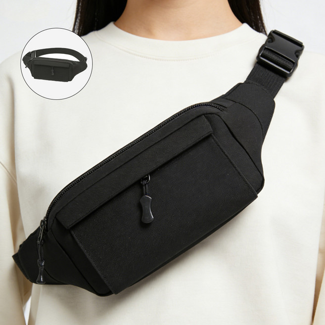 LXU 남녀공용 방수 힙색 슬링백 여행용 크로스백