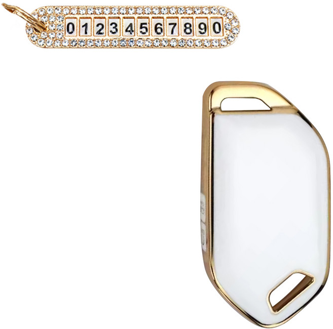 기아 차키케이스 기아 키커버 기아 키홀더 호환 기아 스마트키케이스, L(7버튼)/화이트/(1번)