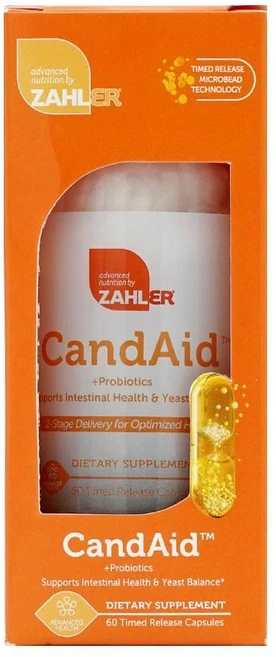 잘러 프로바이오틱 유산균 CandAid Probiotics 캡슐 60정, 1개 - 쿠팡