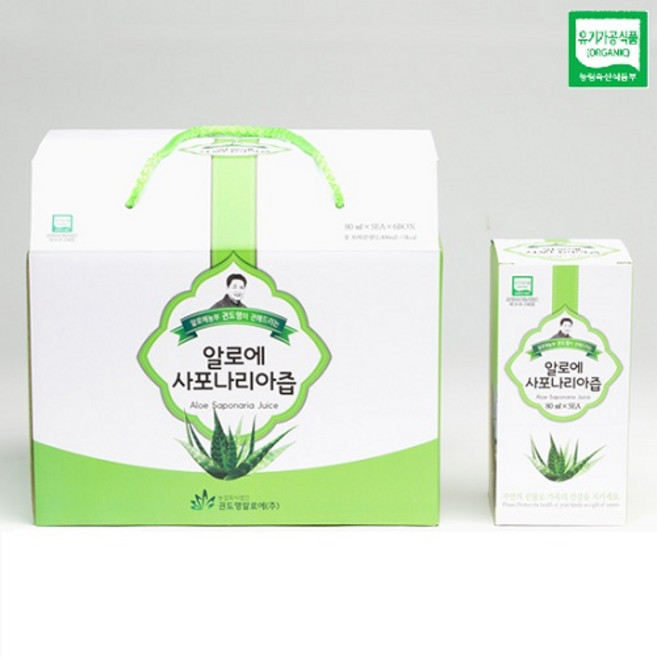 권도영알로에 알로에 사포나리아즙, 80ml, 60개