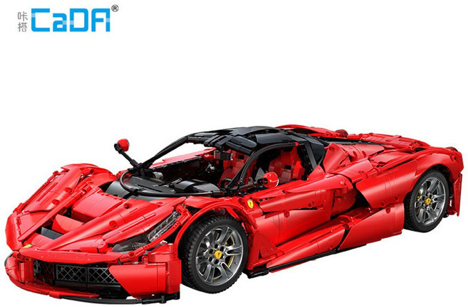 CADA 호환블럭 테크닉 C61505 라페라리 스포츠카 슈퍼카 블록 모형 장난감, 1개