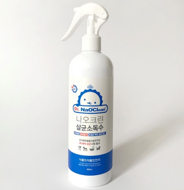 나오크린 전해 살균소독제 스프레이, 500ml, 1개