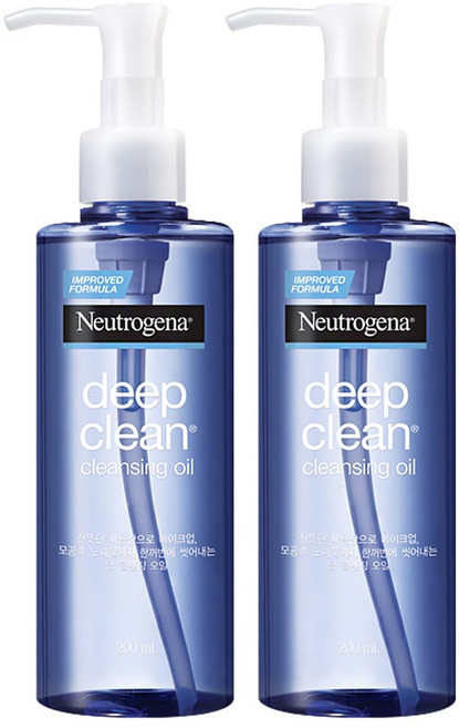 뉴트로지나 딥 클린 클렌징오일, 200ml, 2개