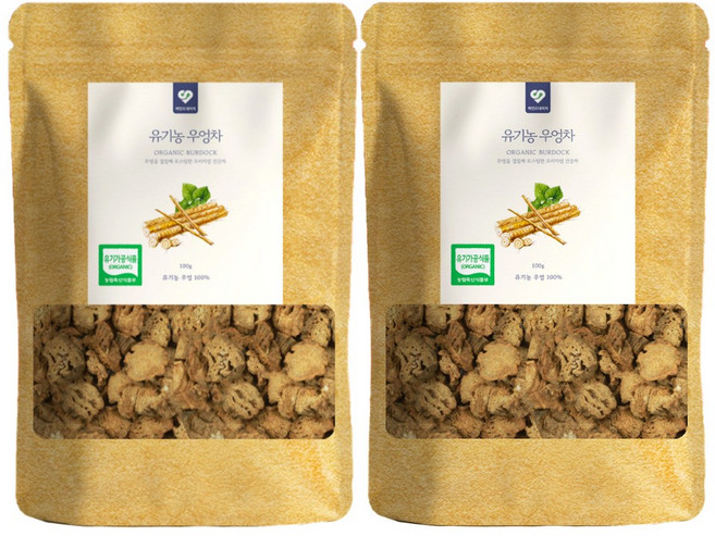 국산 유기농 볶은 우엉차 말린 우엉 볶음 100g 1개입, 2개