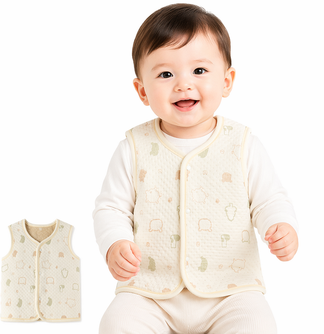 유아동 니트조끼 남아 여아 봄가을 데일리룩 키즈, 단일컬러, 1개, 1개입, 100