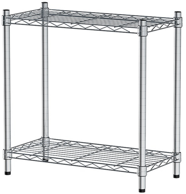 比架王 輕型 60x30x60公分 二層波浪架, 電鍍, 1個