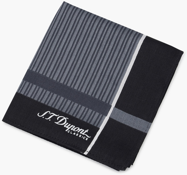 [AK분당점][듀퐁]패턴 1006 코튼 손수건 블랙 SE5SMA381006SBK