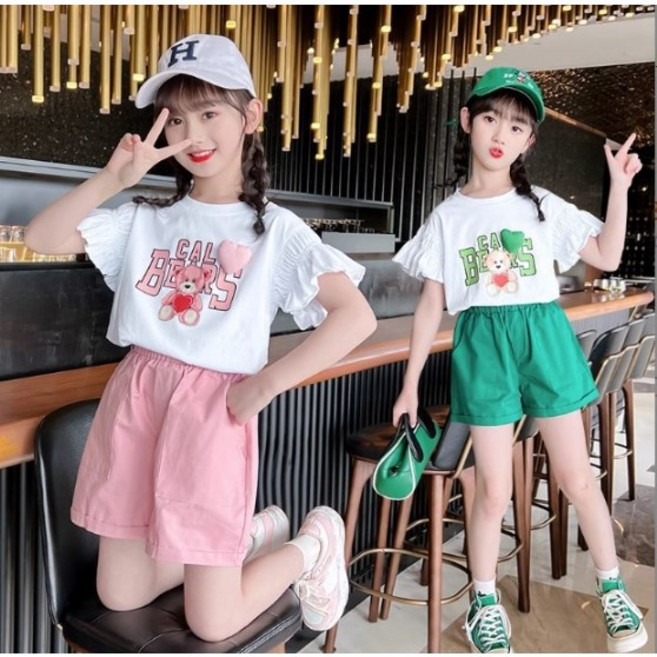 아이짱 초등 주니어 여름 반팔티셔츠 반바지 상하복 세트