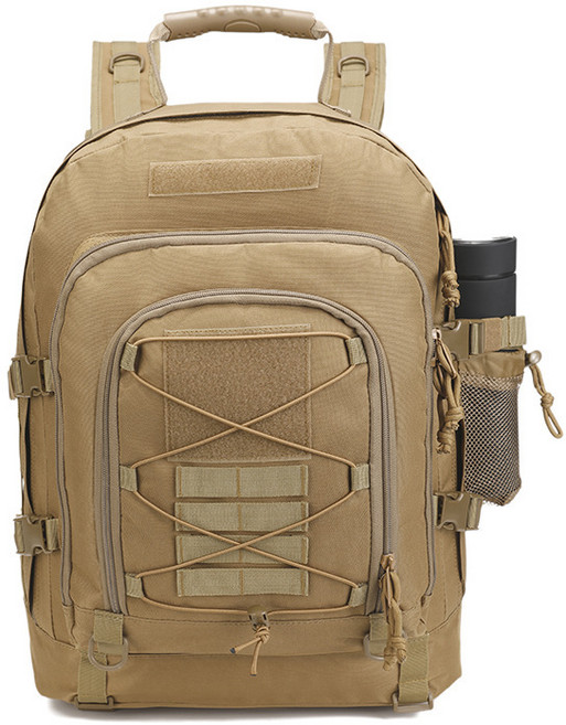 크로스보더 아웃도어 전술 등산 배낭 밀리터리 트래킹 백팩 다용도 대용량 전술 백팩, 카키