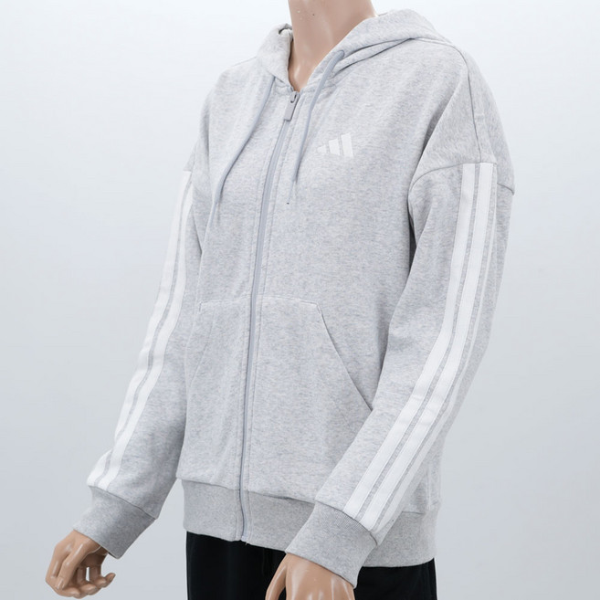 아디다스 여성 후드 집업 기모안감 플리스 후디 자켓 트레이닝 탑 운동복 집업 삼선 집업자켓