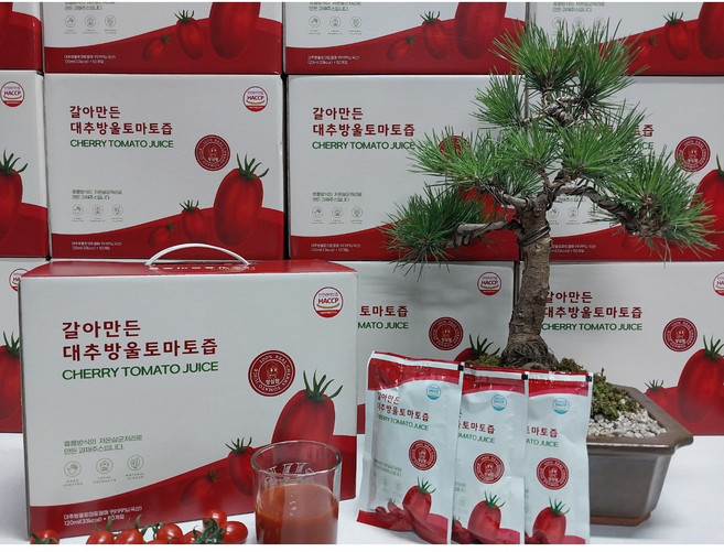 성심팜 대추방울 토마토즙 120ml 50포, 50개, 125ml