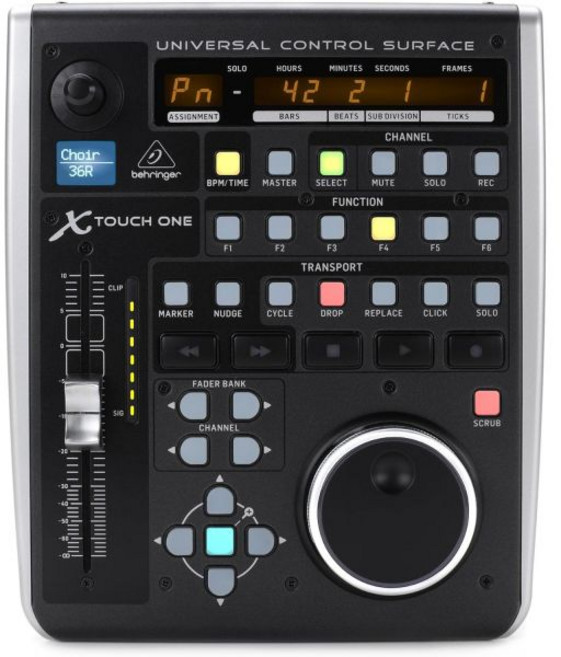 음악 제작 컨트롤러 디지털 오디오 DAW 컨트롤 서페이스 베링거 엑스터치 원, Behringer 베링거 X-Touch One USB