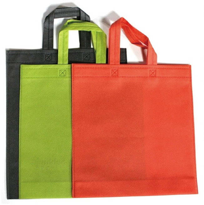 부직포가방 부직포쇼핑백 부직포 장바구니 보조가방 휴대용장바구니(인쇄가능), 32cm*38cm, 1개, 검정