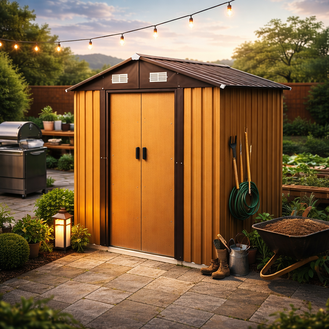 아우토라 조립식창고 스틸이동식창고 간이 하우스 야외 농막, 04. 조립식창고 YB0406