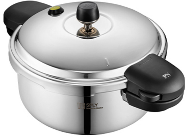 [PN풍년] 하이클래드 뉴파이브 IH 통5중 스테인리스 압력솥 3.5L 6인용, 혼합색상, 1개