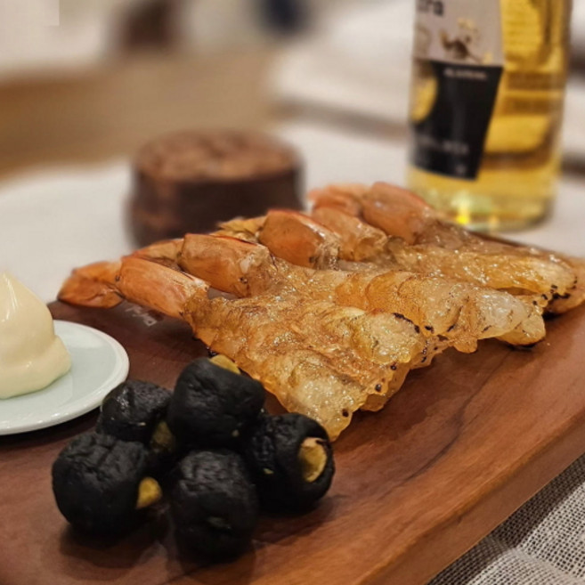 쫀득하고 탱글한 수제 새우포 맥주 와인안주 술안주베스트 주전부리 6~8미(60g), 1개, 6~8미(60g) 진공포장