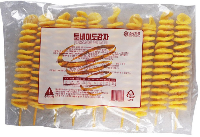 푸드올마켓_ 화영푸드 회오리 감자 800g / 냉동, 1개