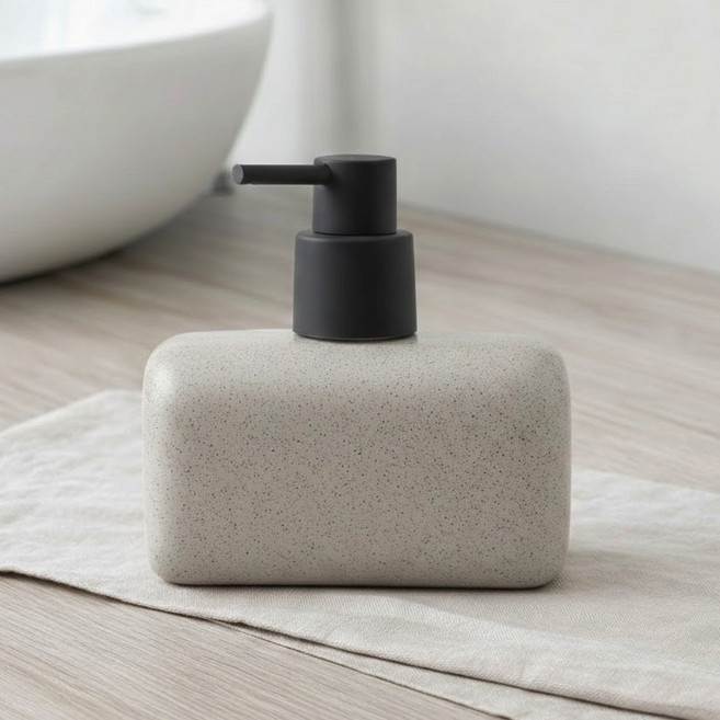 엘리무아 스톤 와이드 욕실디스펜서 주방디스펜서, 아이보리, 1개