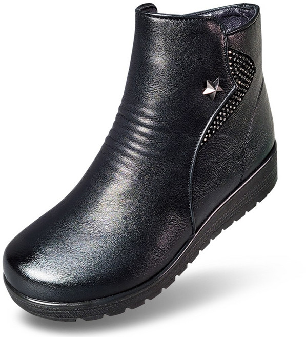 마마슈 WB10갤럭시 여성 겨울 부츠 따뜻한 털안감 방한화 지퍼 경량 논슬립