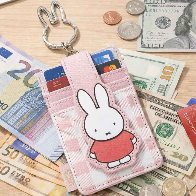 미피 앤 보리스 RFID 카드 지갑 가방고리 키링