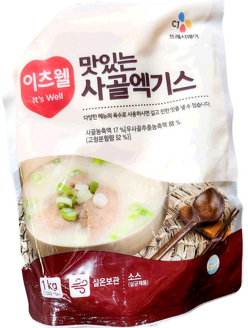 이츠웰 사골 엑기스 리뉴얼 1kg 사골국물, 1개