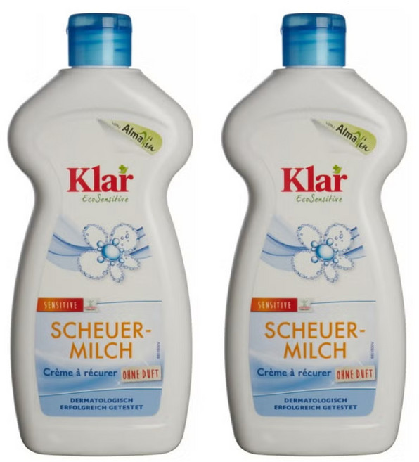 클라 독일 비건 만능 다용도 클리너 세제 Klar Scheue rmilch 500ml x 2개
