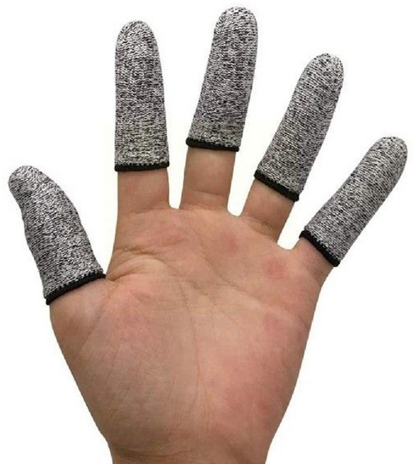 2/3/4/5/10set 작업 손가락 골무 핑거 슬리브 부상 방지 보호 캡 장갑, 1type, 10세트