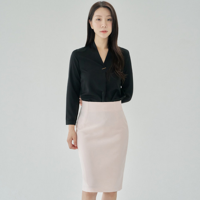 정장 치마 H라인 스커트 미디 스판 [모던 날개]