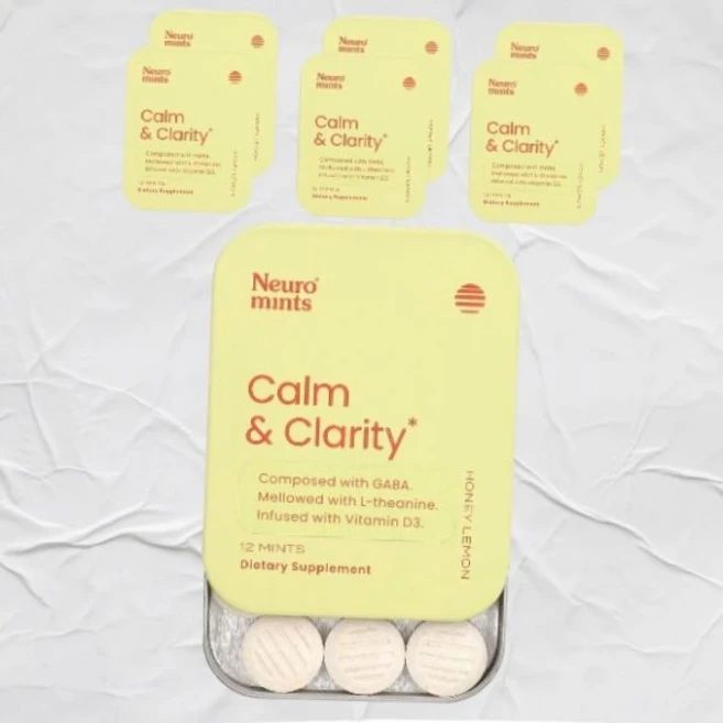뉴로껌 뉴로민트 캄 앤 클리어리티 꿀 허니 레몬 6팩 12개입 각 NeuroGum NeuroMints Calm Clarity Honey Lemon 6 Packs 12 Piece - 쿠팡