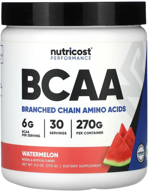 뉴트리코스트 Nutricost 운동 능력 BCAA 수박 270g9.5oz124515원산지:기타, 270g, 1개 - 쿠팡