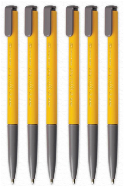 자바펜 1.0mm e-오피스 볼펜, 1.0 BLACK, 6개