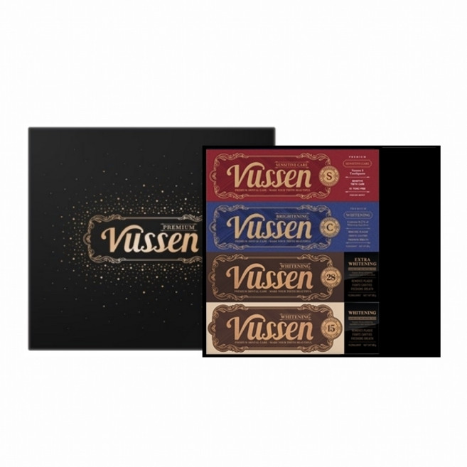 오스템 뷰센 치약 4입 선물 세트 1개 (치약4 케이스 쇼핑백 포함/ 치약변경전화확인), 28 2개+C2개, 4개