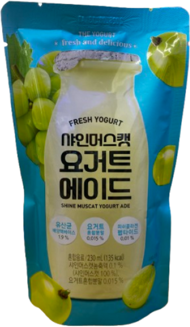 상세설명참조 샤인머스캣 에이드 230ml 1개