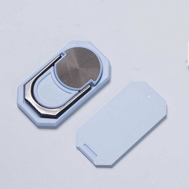 스마트 톡 홀더 핑거링 스마트링 핸드폰 거치대 각도 조절 호환 자석, 1개, 연블루