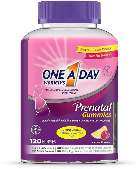 원어데이 우먼스 임산부 멀티비타민 엽산 DHA 함유 구미젤리 120개, 1개 - 쿠팡