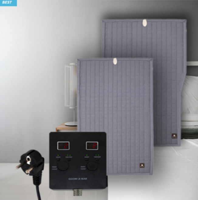 [꼼지락] 220v 리얼 100% 탄소매트 가정용 더블 싱글 (캠핑 난방 용품), 싱글600, 220v조절기