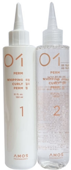 아모스프로페셔널 휘핑 컬리 펌 1제 150ml + 2제 150ml, 300ml, 1개