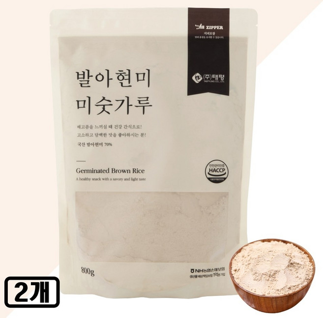 국산 발아현미70% 발아현미미숫가루, 2개, 800g