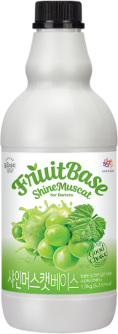 복음자리 샤인머스캣 베이스 (액상에이드 스무디), 1.8kg, 6개
