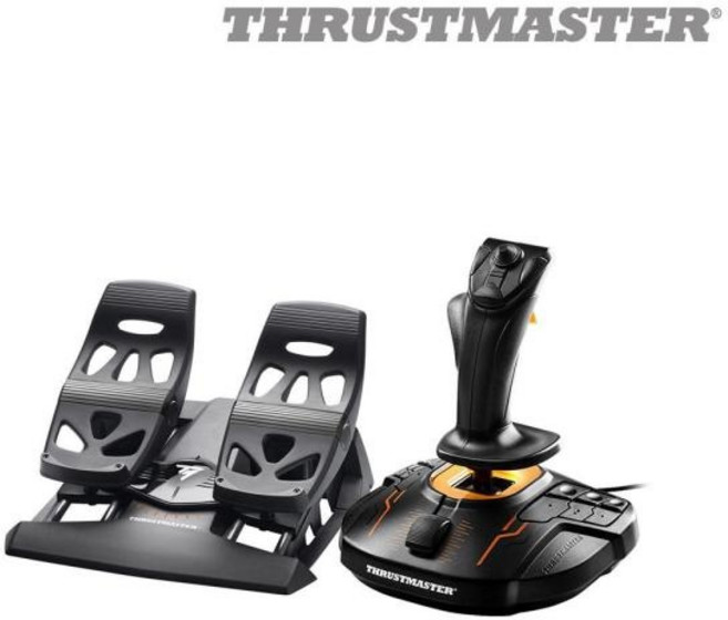 (트러스트마스터) 트러스트마스터 T-16000M TFRP 비행패달 패키지 (PC) 비행 조이스틱 장비, 1개