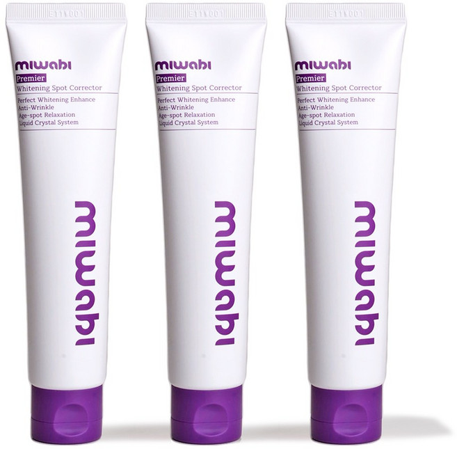 미와비 검버섯 색소침착 기미 미백 크림, 3개, 75ml