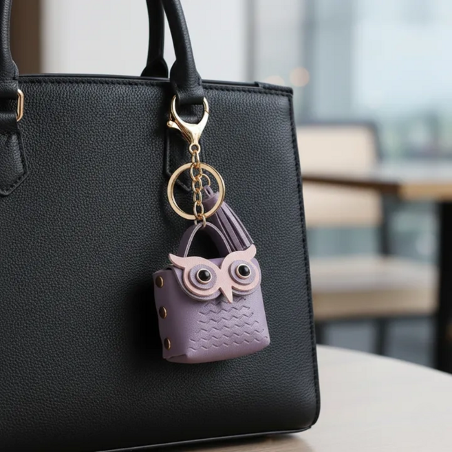 돈 들어오는 부엉이 동전지갑 열쇠고리 키링