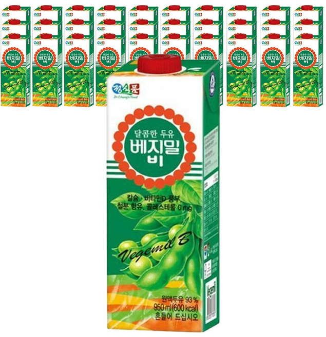 정식품 달콤한 베지밀B 950ml, 100개