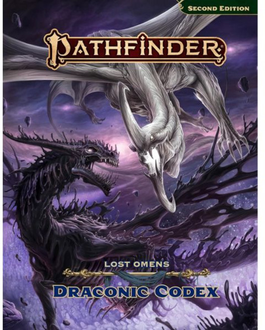 패스파인더 로스트 오멘스 드라코닉 코덱스 테이블탑 RPG 게임 어드벤처 및 캐릭터 제작을 위한 224페이지 드래곤 가이드, 패스파인더 로스트 오멘스 드라코닉 코덱스 테이블탑 RP