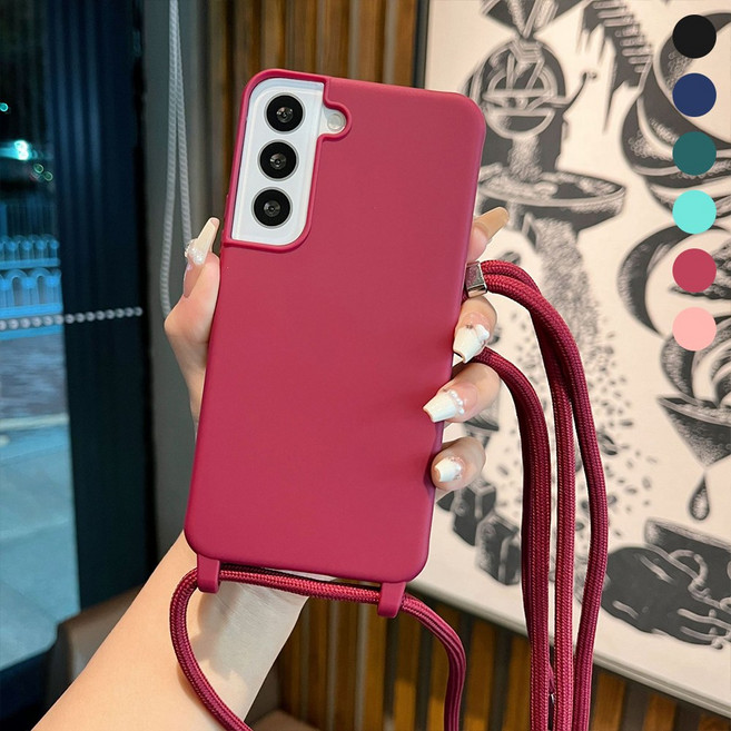 갤럭시 소프트스킨 목걸이 스트랩 케이스