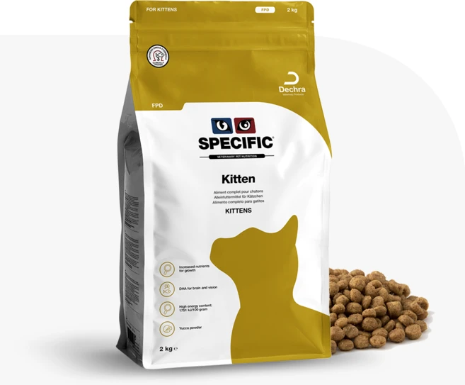 스페시픽 키튼 건식사료, 곡물, 2kg, 1개 - 쿠팡