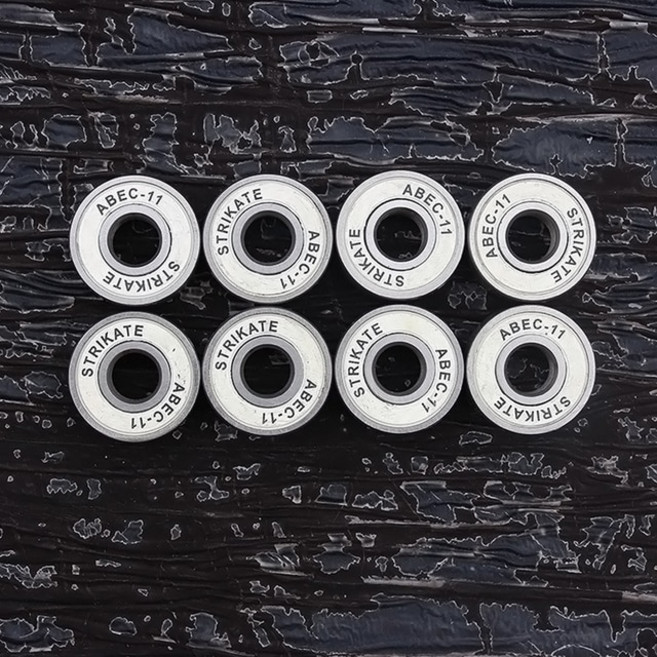 S608ABEC-11 스테인레스 스틸 베어링 롤러 스쿠터 스케이트 보드 휠 드리프트 플레이트 기계 용 회전 속도, [02] White