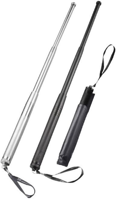 위너리스 안전용품 호신봉 삼단봉 휴대용 안전봉 차량봉, 3단호신봉(TW)-실버, 1개