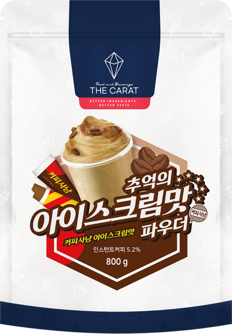 더캐럿 아이스크림맛 파우더 커피사냥 슬러시 라떼 파우더, 1개, 1개입